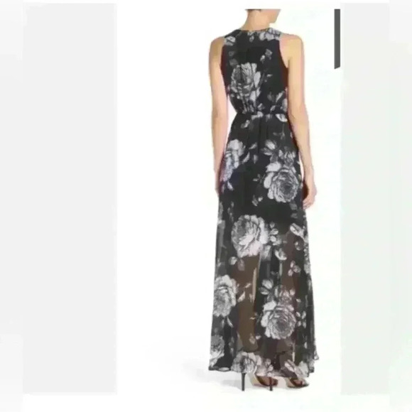 Ali & Jay sleeveless a-line black & white floral maxi dress in EUC​ sz XS - Picture 3 of 8